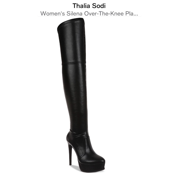 NWOT- Over The Knee Black Boots - Picture 1 of 6